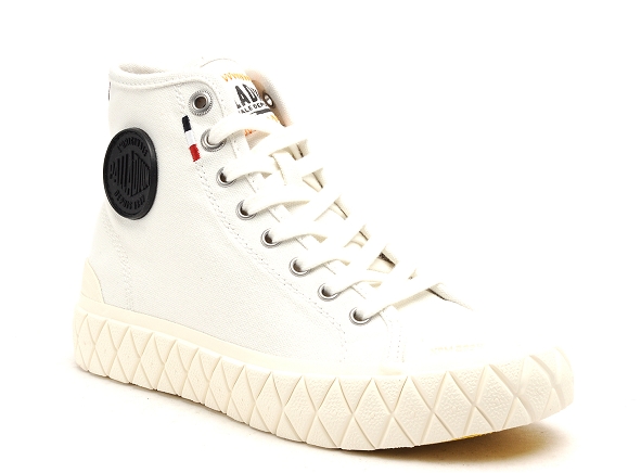 Palladium boots bottine femme palla ace canvas mid blanc