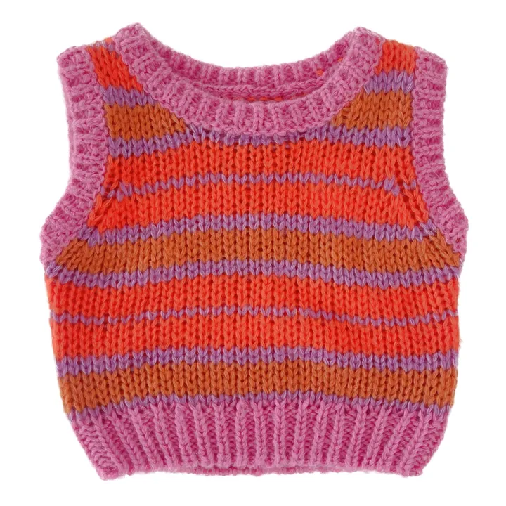 Longlivethequeen Pull Sans Manches Rayé | Mauve