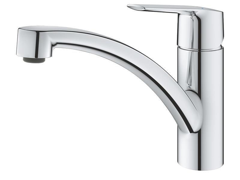 GROHE Küchenarmatur Start 1/2″, Chrom Einhand-Spültischbatterie mit niedrigem Auslauf