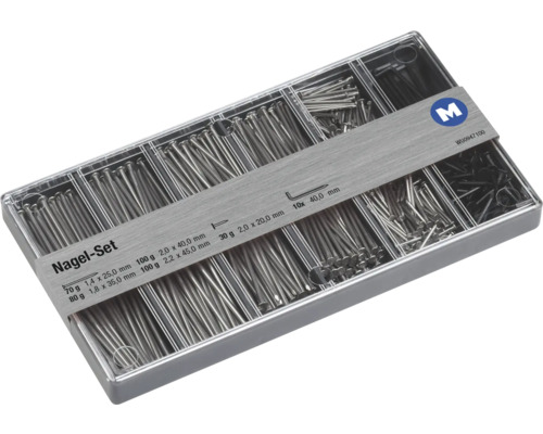 Geblauwde nagelassortiment in een displaydoos, 380 g