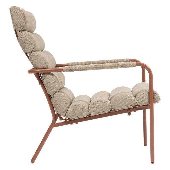Fauteuil relax de jardin SOLANI Acajou