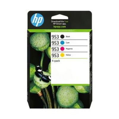 HP 953 Pack de 4 - noir et 3 couleurs - cartouche d'encre originale (6ZC69AE)
