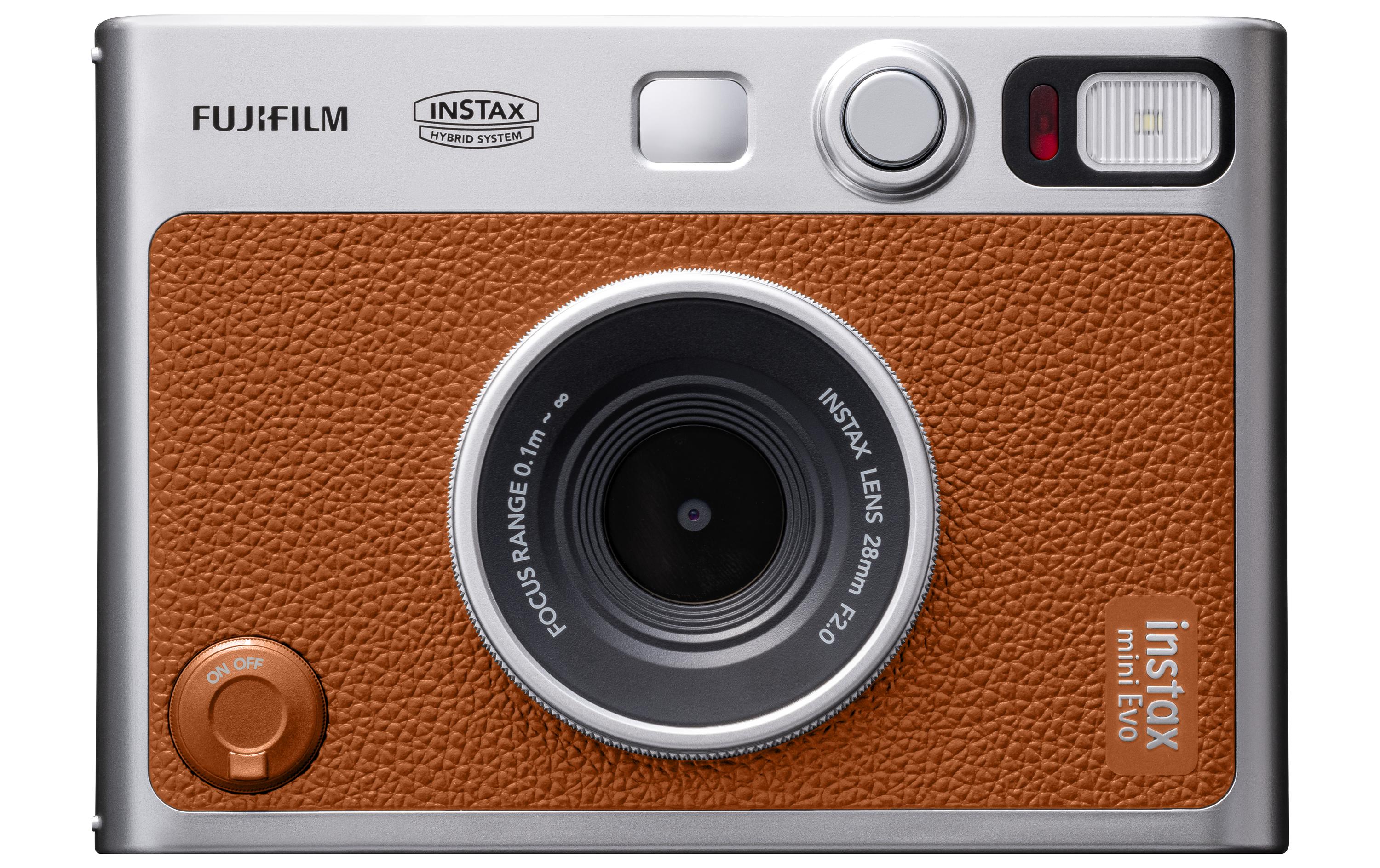 Fotokamera Instax Mini Evo Braun<br>Sofortbildkamera für ein einzigartiges Erlebnis