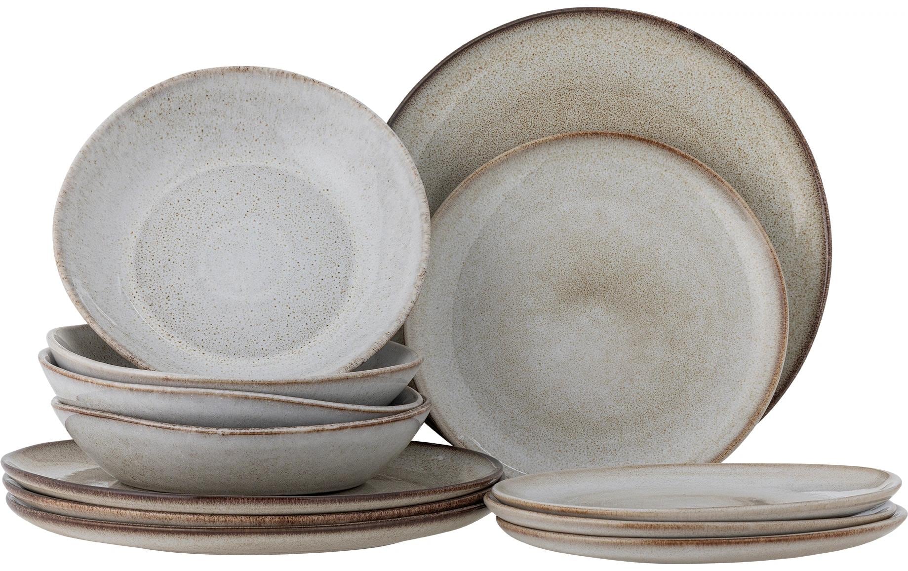 Speise-Service Sandrine 12-teilig, Nature<br>Geschirrset