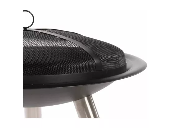 Vasque à feu Chicago Noir Acier 75 cm 85013