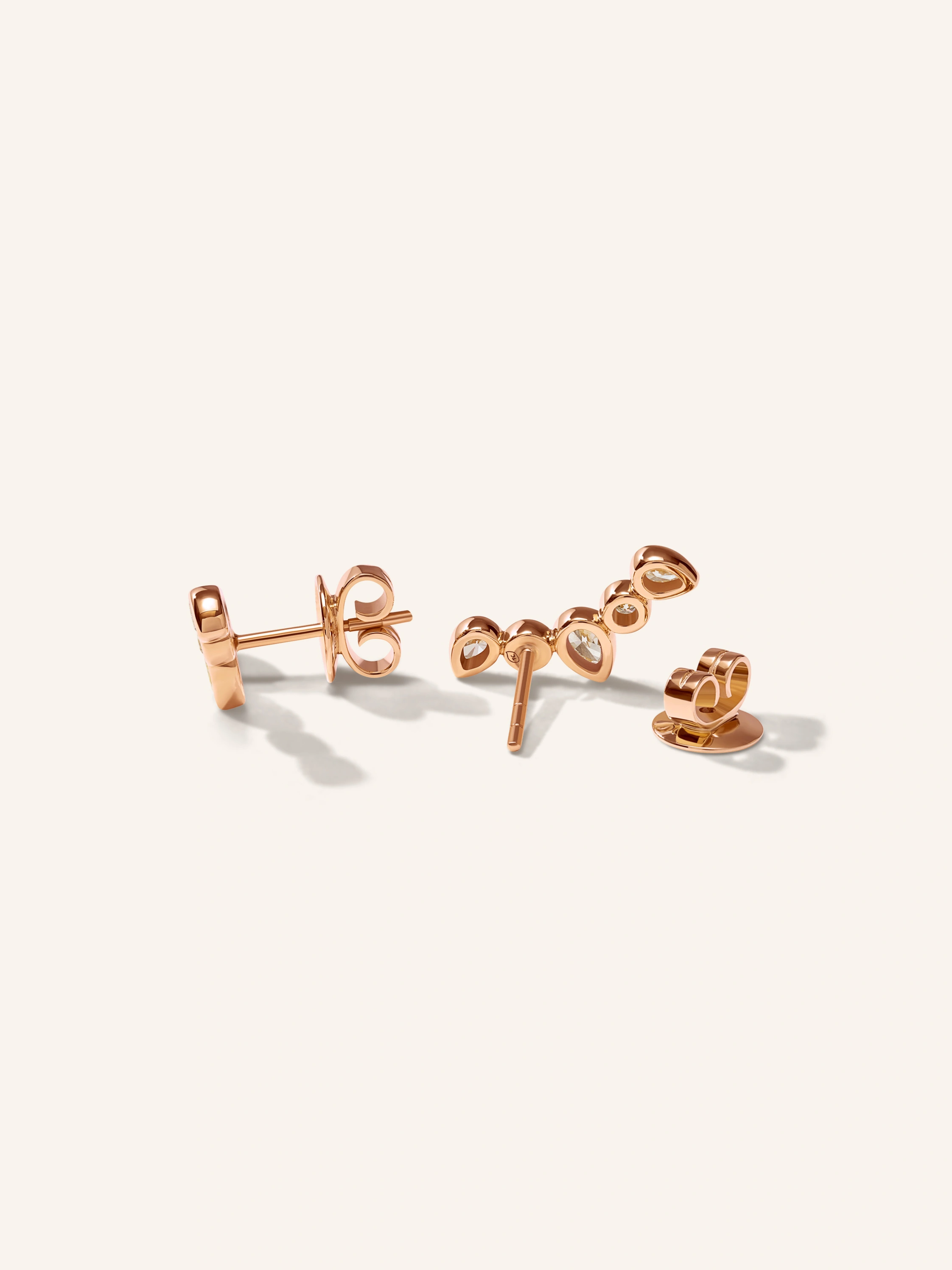 TAMARA COMOLLI Ohrringe OHRRINGE GYPSY CRAWLER CLASSIC 18K Roségold
