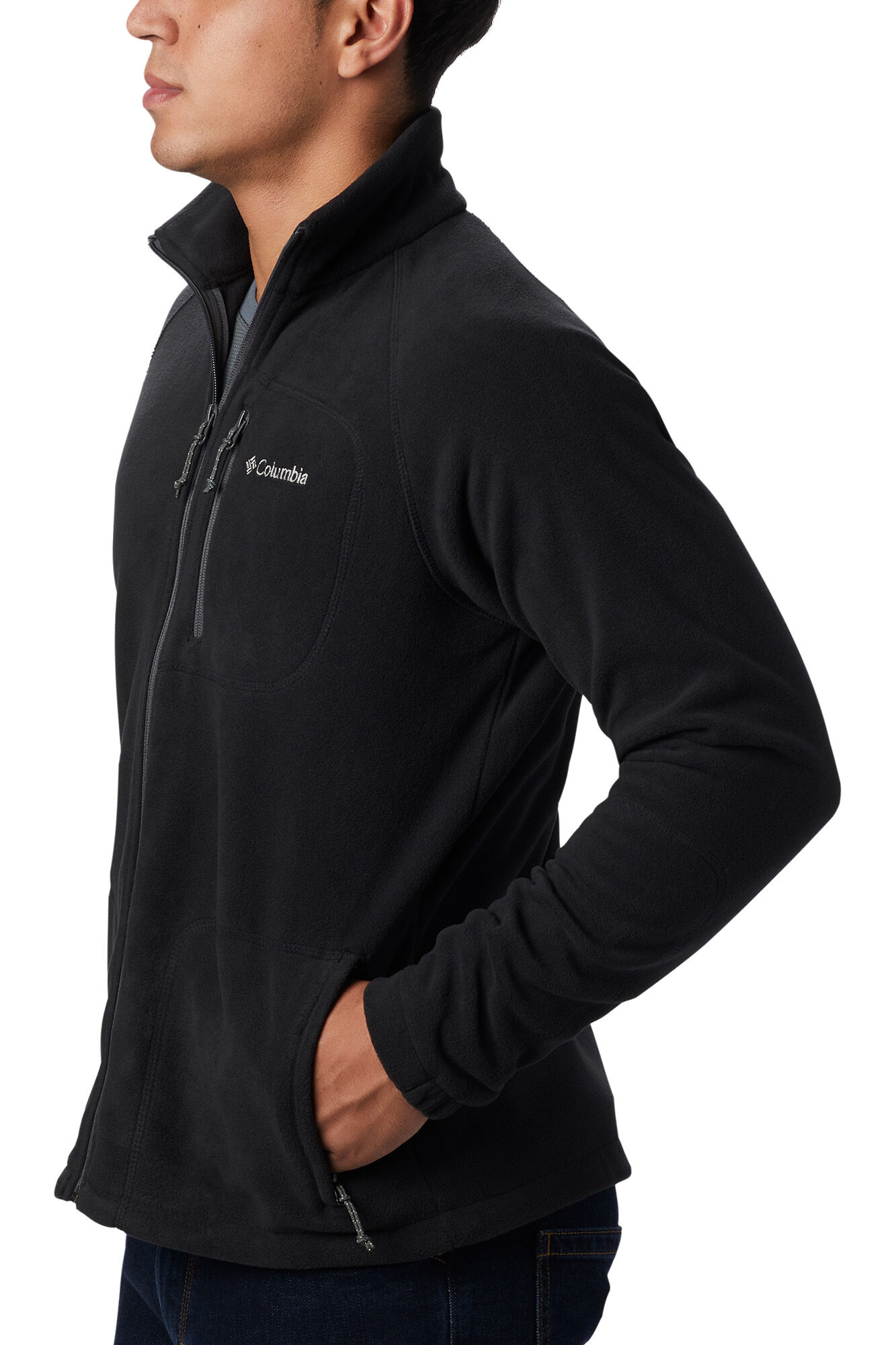 Casaco de lã polar Columbia Fast Trek™ com zíper - Preto