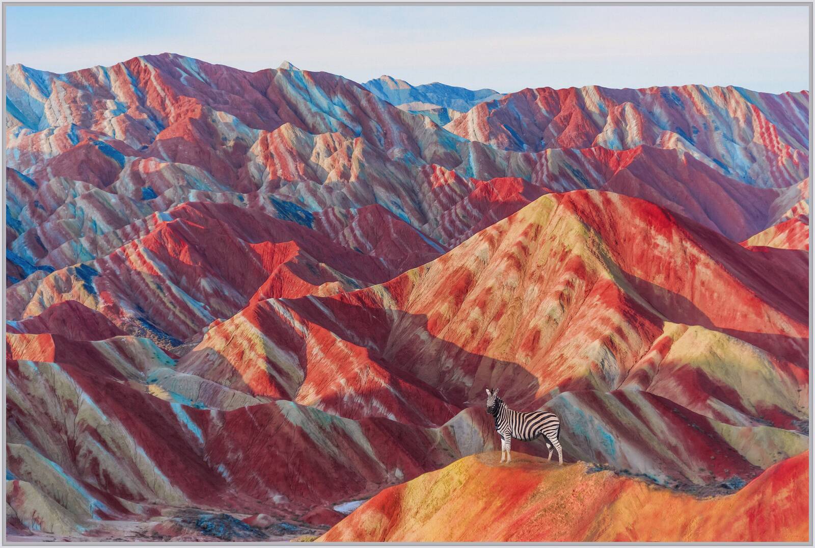 Zebra Rainbowmountain by Robert Jahns - Open Edition.