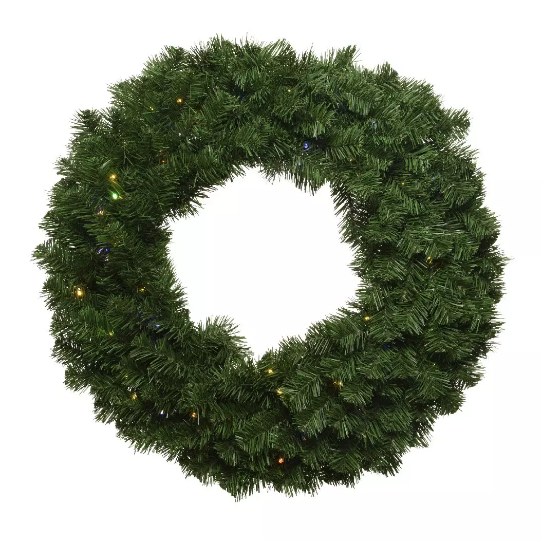 Couronne de Noël lumineuse clignotante (D60 cm) Royal Multicolore