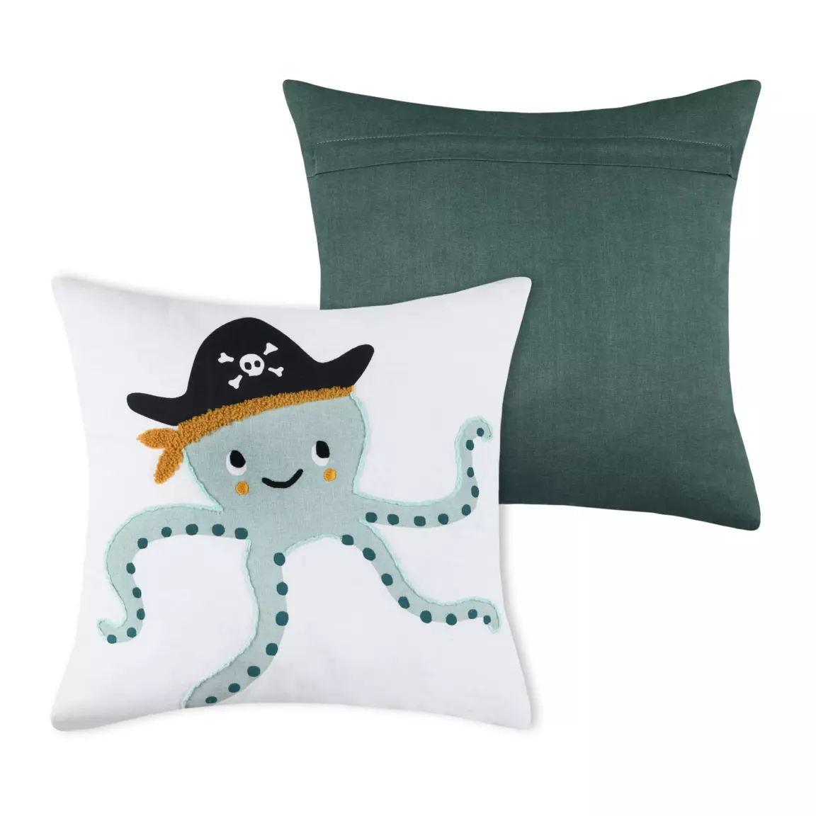Coussin carré enfant (40 cm) Edouard Bleu