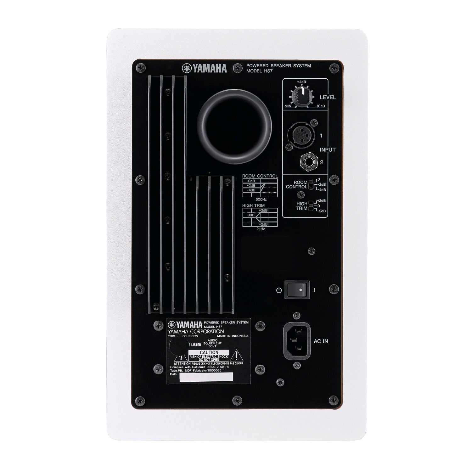 Yamaha HS7W actieve studiomonitor wit (per stuk)