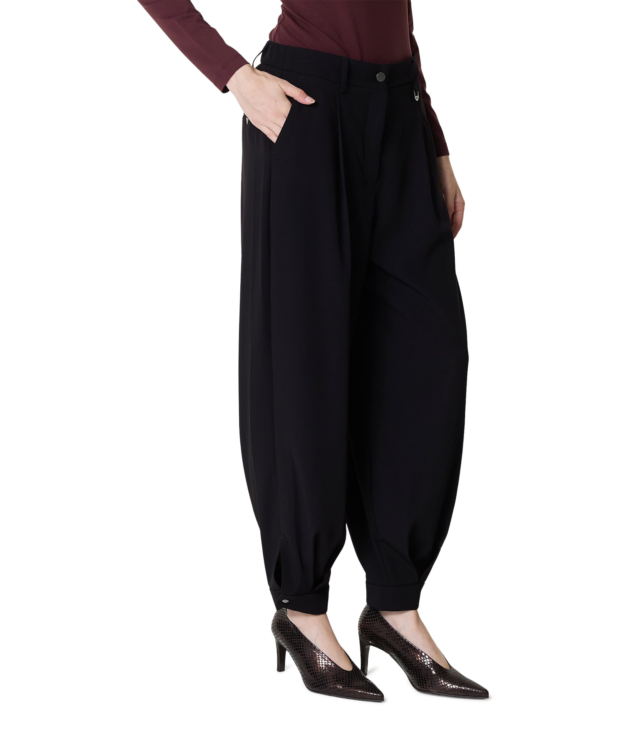 MAC BALLOON dames pantalon zwart