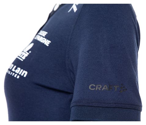 Polo Manches Courtes Craft FFS 2022 Bleu Femme