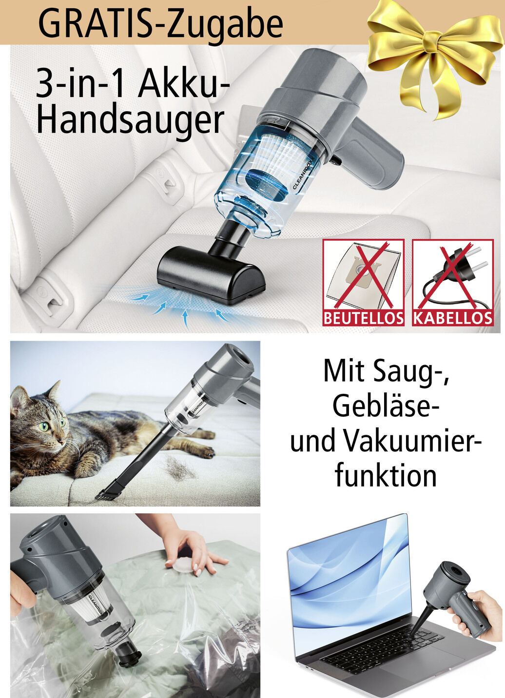 Beutelloser Power-Zyklon-Staubsauger
