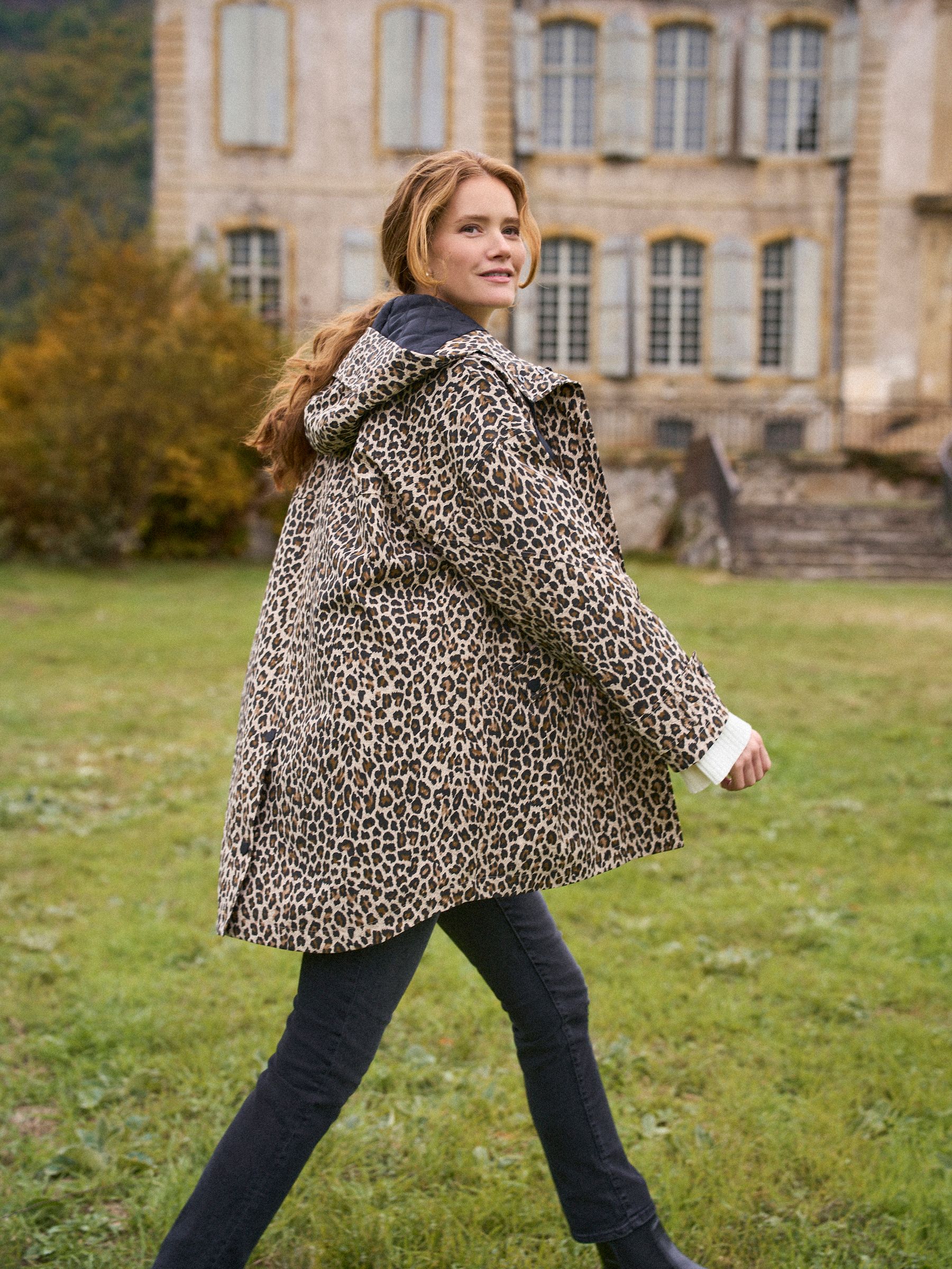 Luipaardprint - Seraphine 3-In-1 Maternity & Babywearing Raincoat