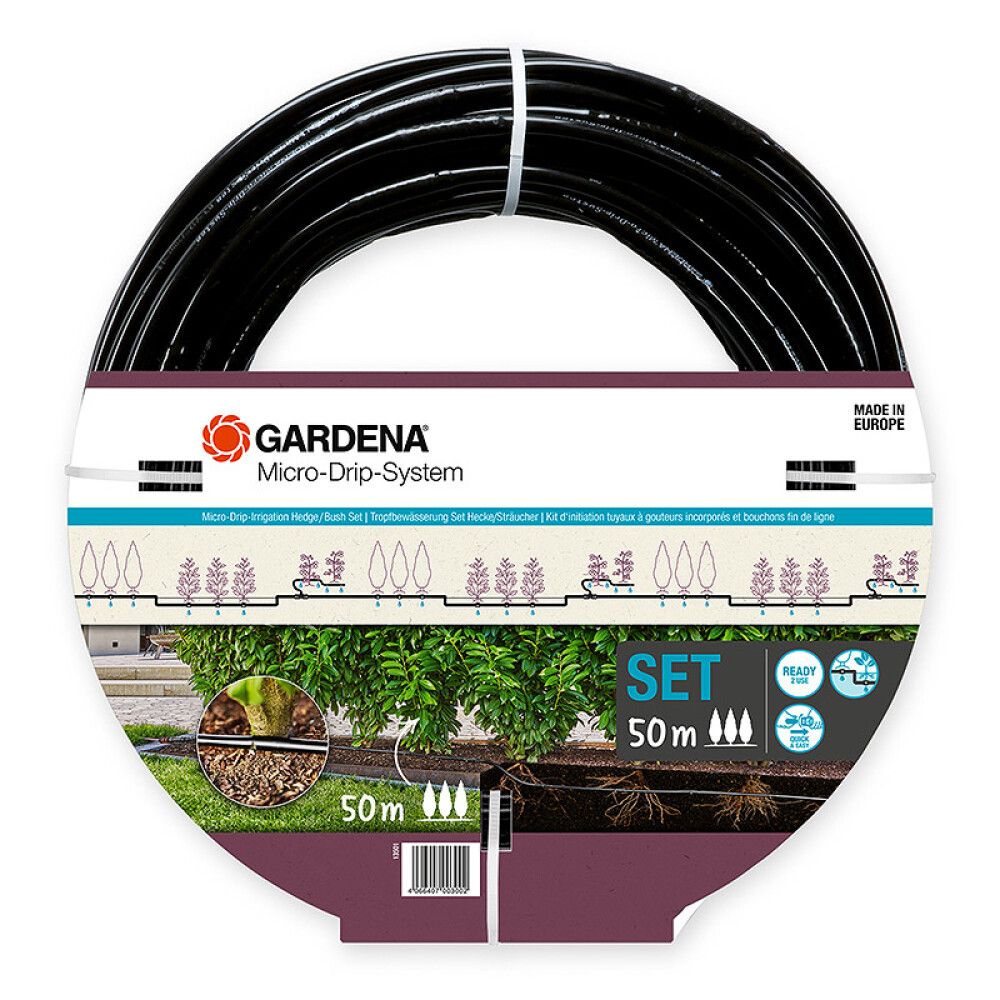 STARTSETT GARDENA MICRO-DRIP-SYSTEM DRYPPSLANGE FOR BUSKER 5