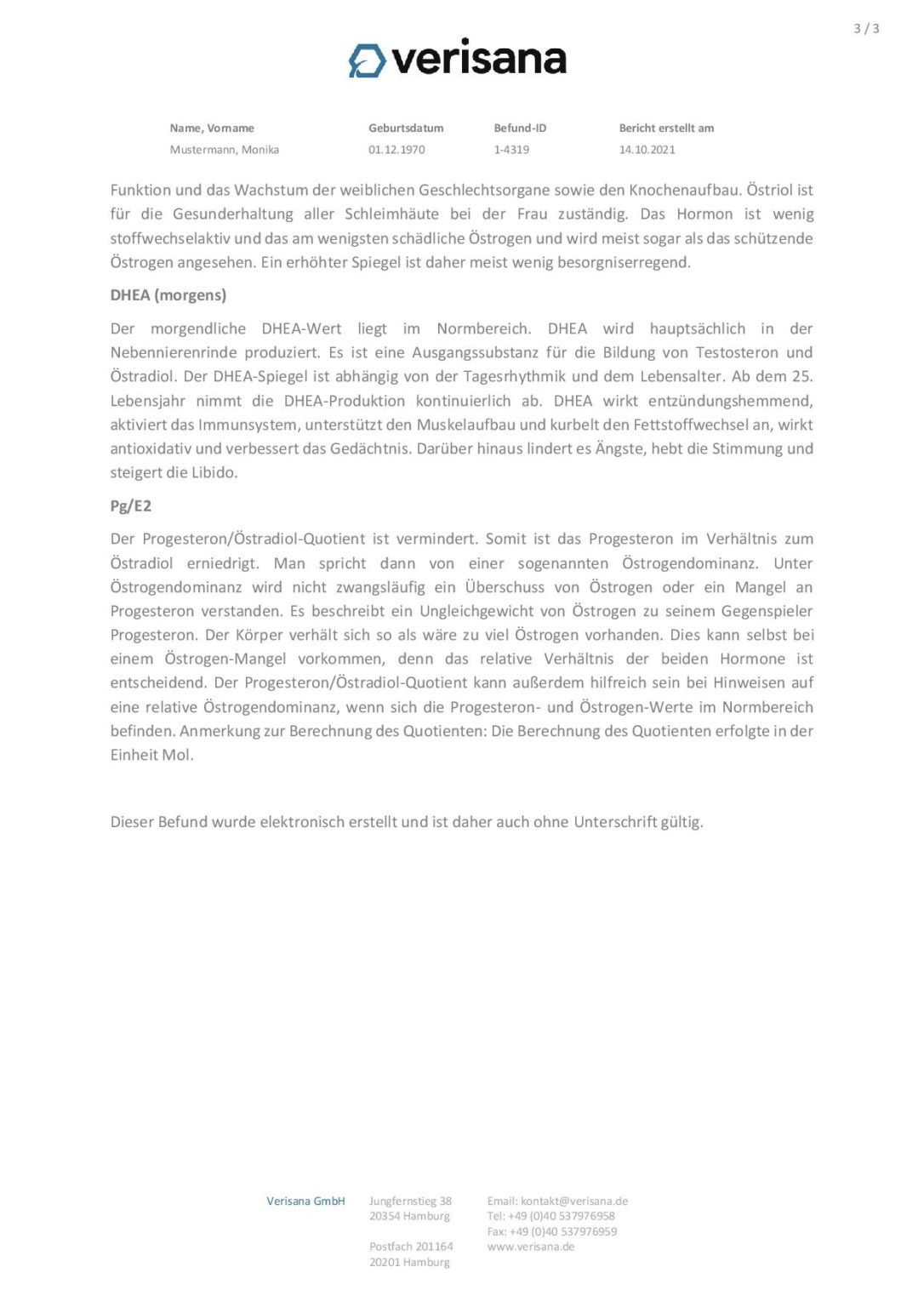 Verisana Meno Balance Test