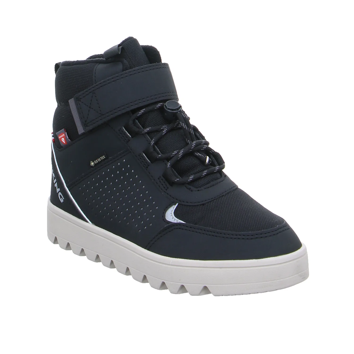 VIKING Jungen-Winter-Bottine Schwarz Textil  Sneaker high
