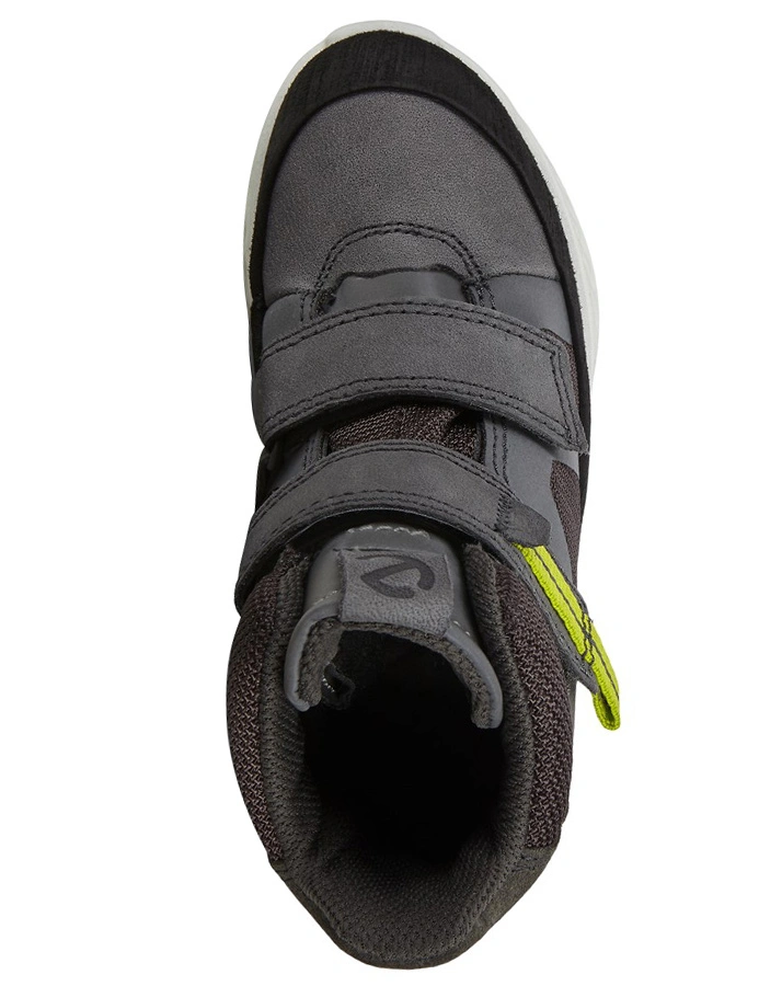 Leder-Klettstiefel EXOSTRKids MID-CUT gefüttert in black/dark shadow