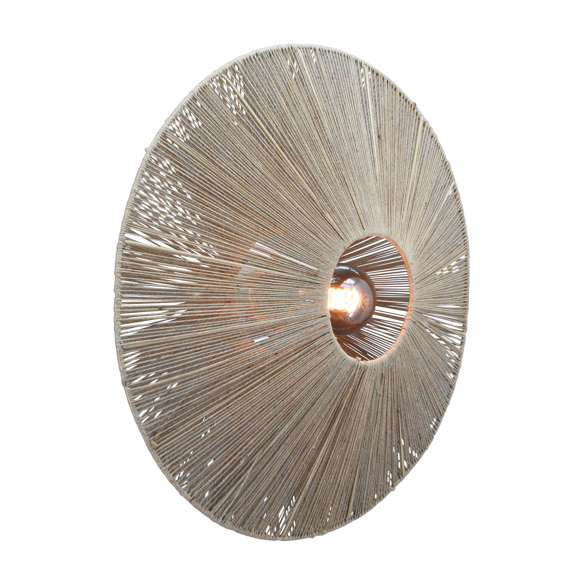 Wand / plafondlamp Owen naturel large