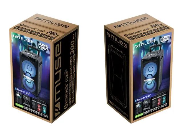 Muse M-1920 DJ - Højttaler - til PA-system - trådløs - NFC, Bluetooth - 2-vejs