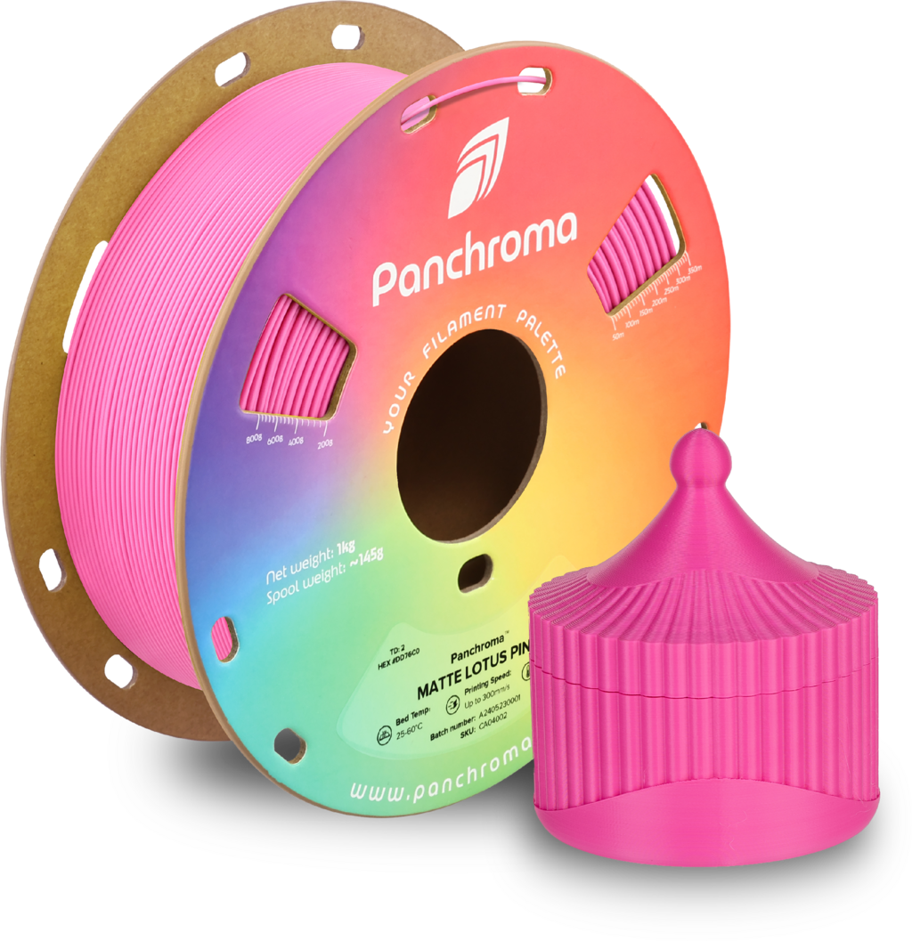 Polymaker  Panchroma™ PLA Matte Lotus Pink, 1,75 mm / 1000 g    Matte Eleganz in Lotus Pink