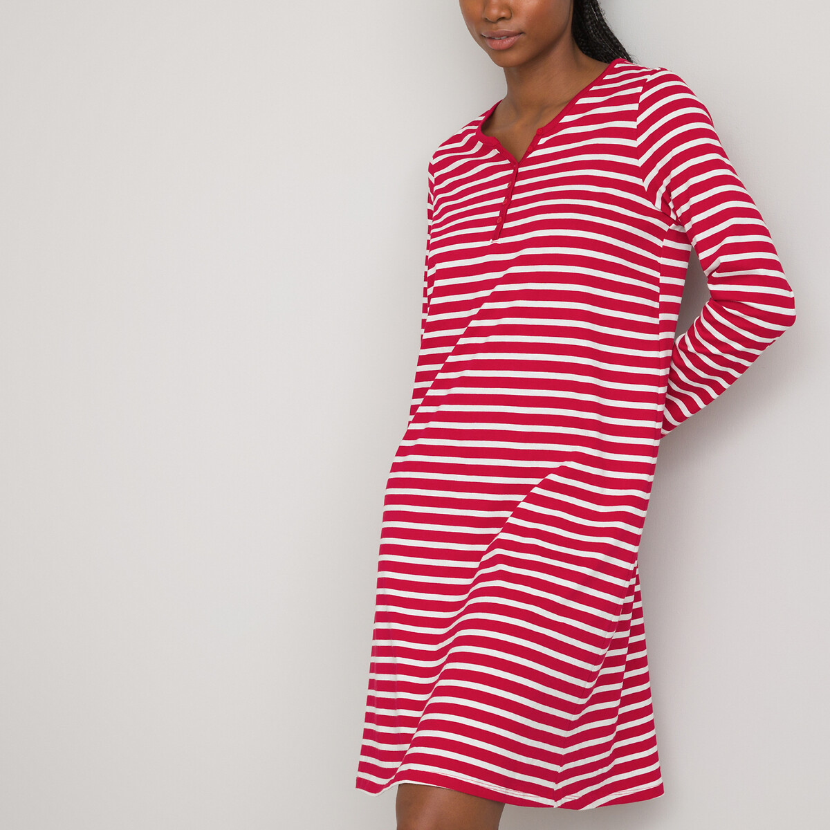 ANNE WEYBURN<br>Camisa de noite em katoenjersey