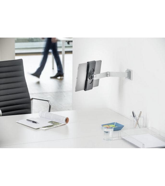 DURABLE Halterung Wall Arm Silber Metallic Tablet-Wandhalterung mit Schwenkarm
