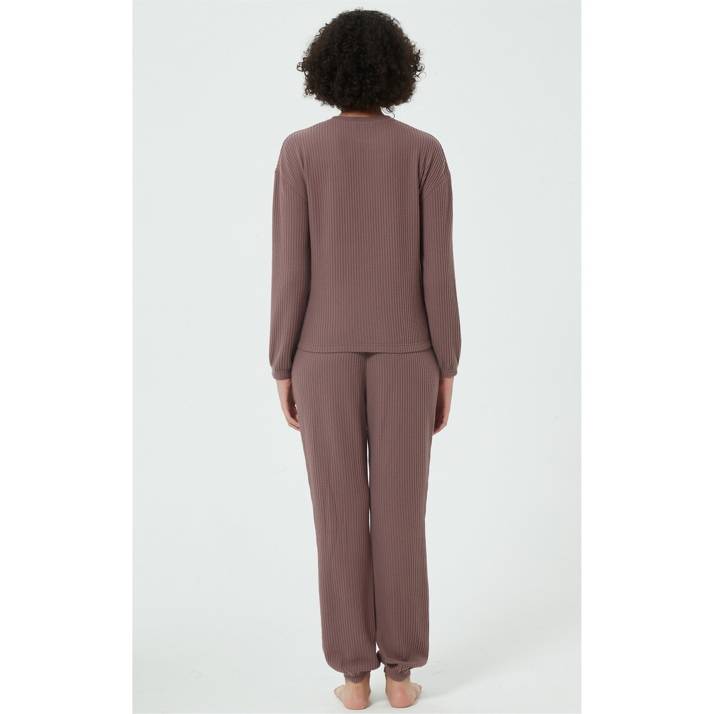 Linea Ladies Soft Touch Waffle Lounge Set