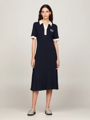 Vestido Polo Midi Canelado da Coleção 1985
