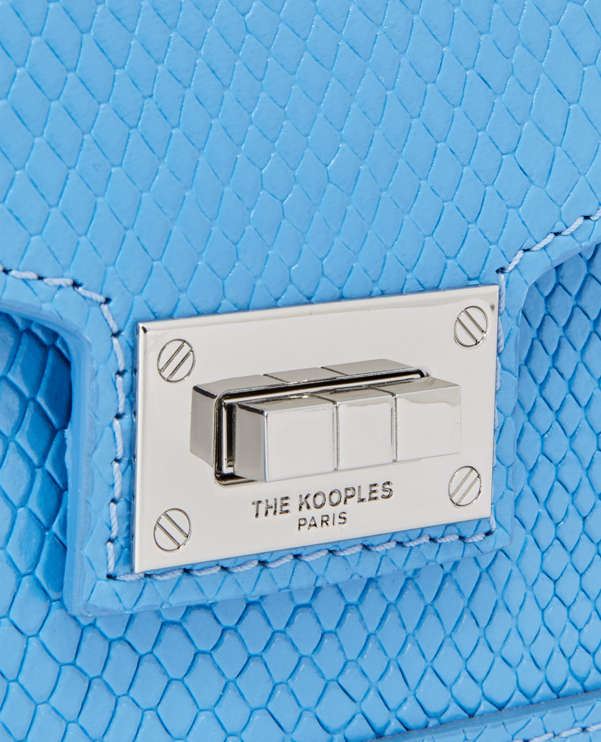 Sac Emily small en cuir bleu