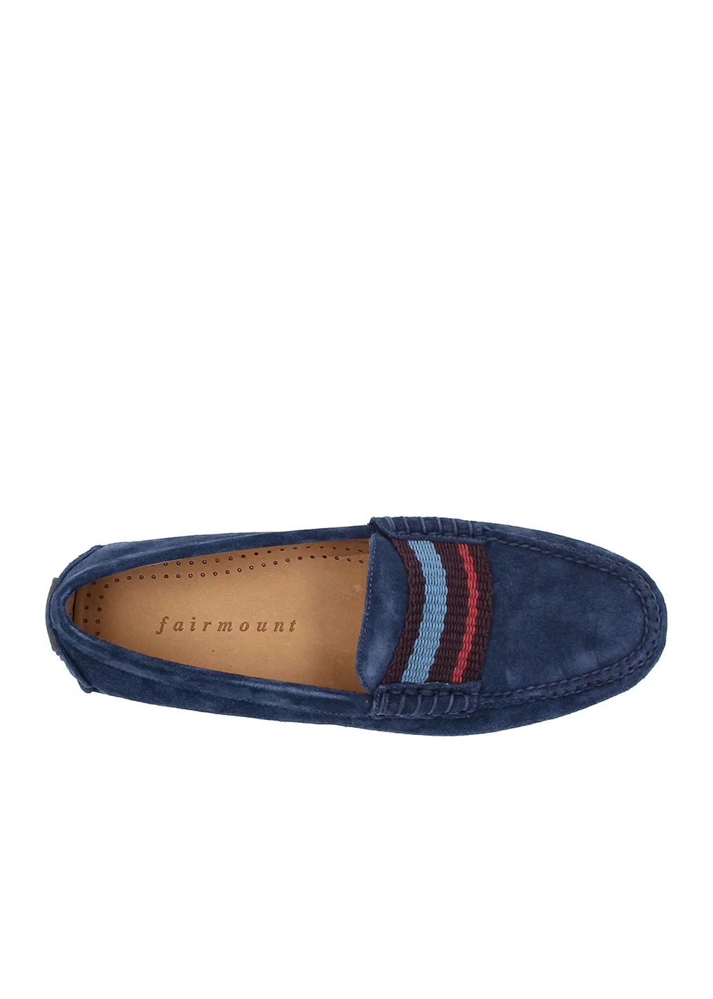 MOC STRIPES DRIVER VELOURS BLEU