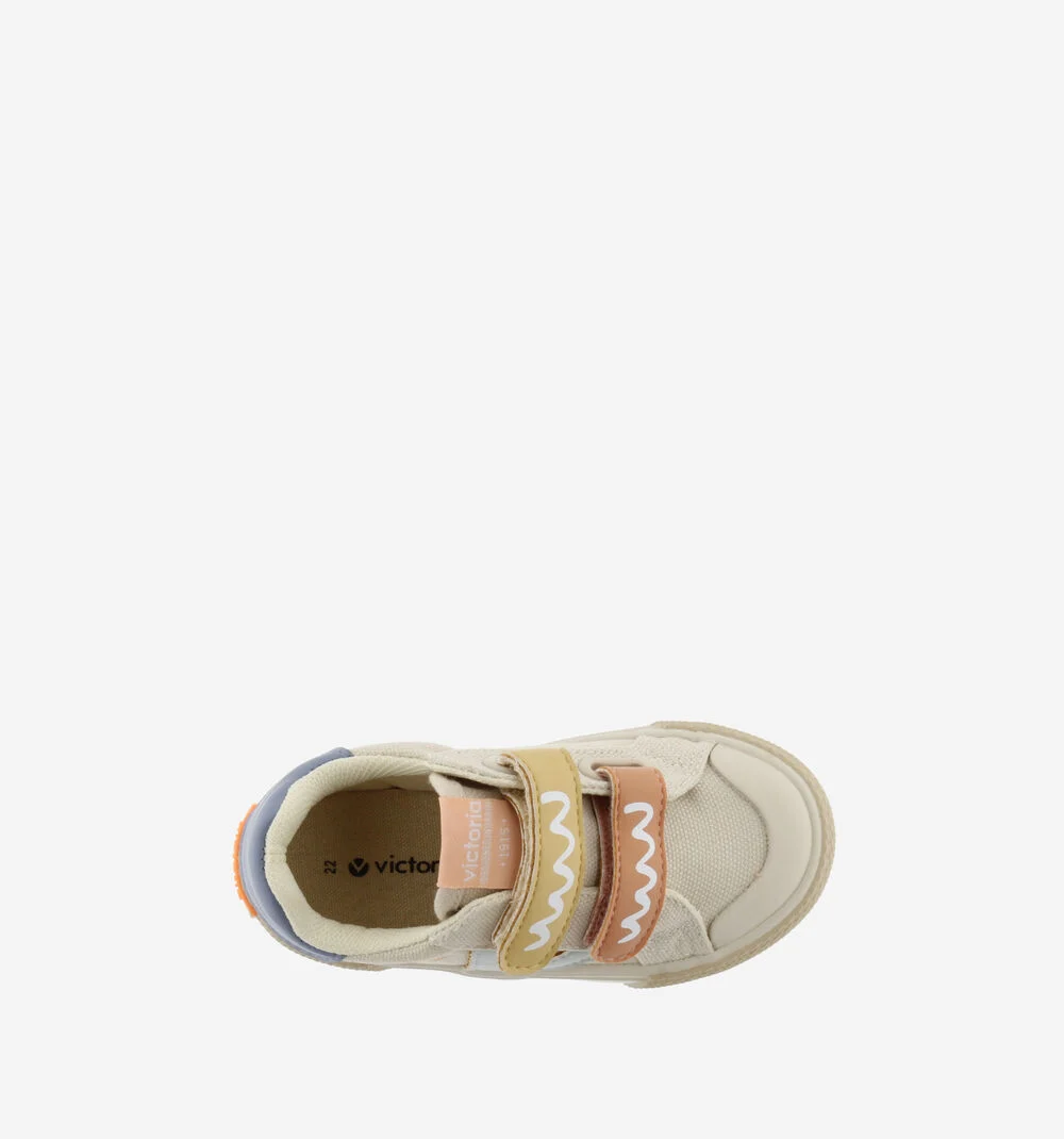 TRIBU SCRATCH PRINT MULTICOLORE Baskets imprimées pour enfant BEIGE