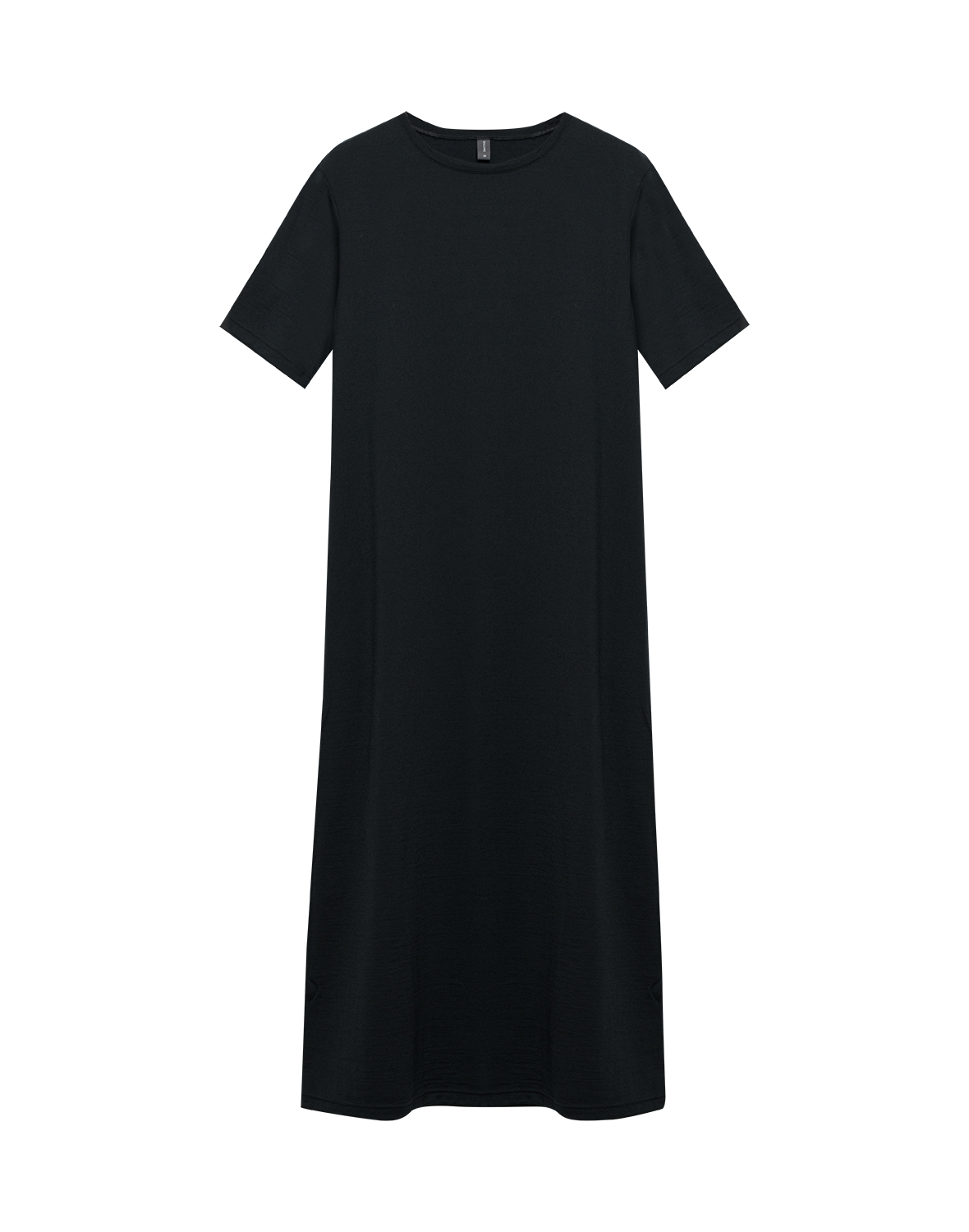 T-shirtjurk van merinowol voor dames in Zwart - Gratis