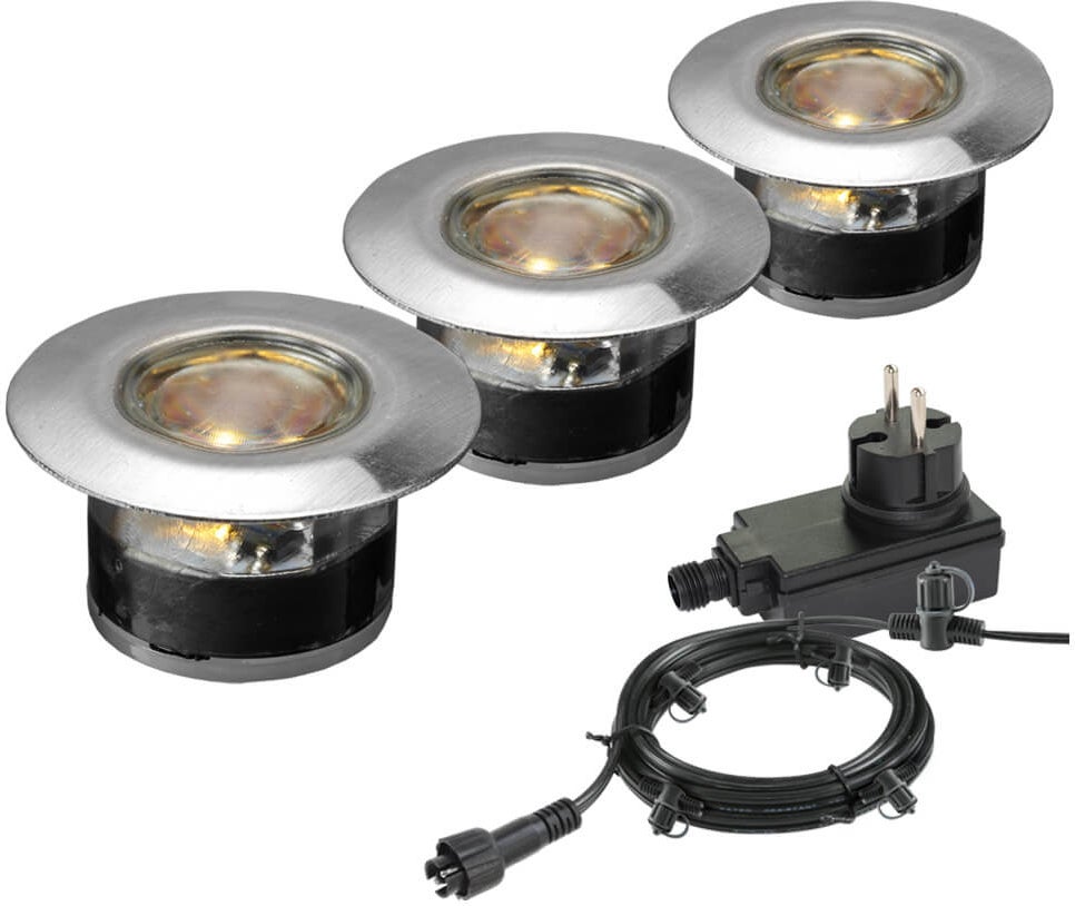 Garden Lights grondspot Acis zilver D 10,5 x H 13,3 cm