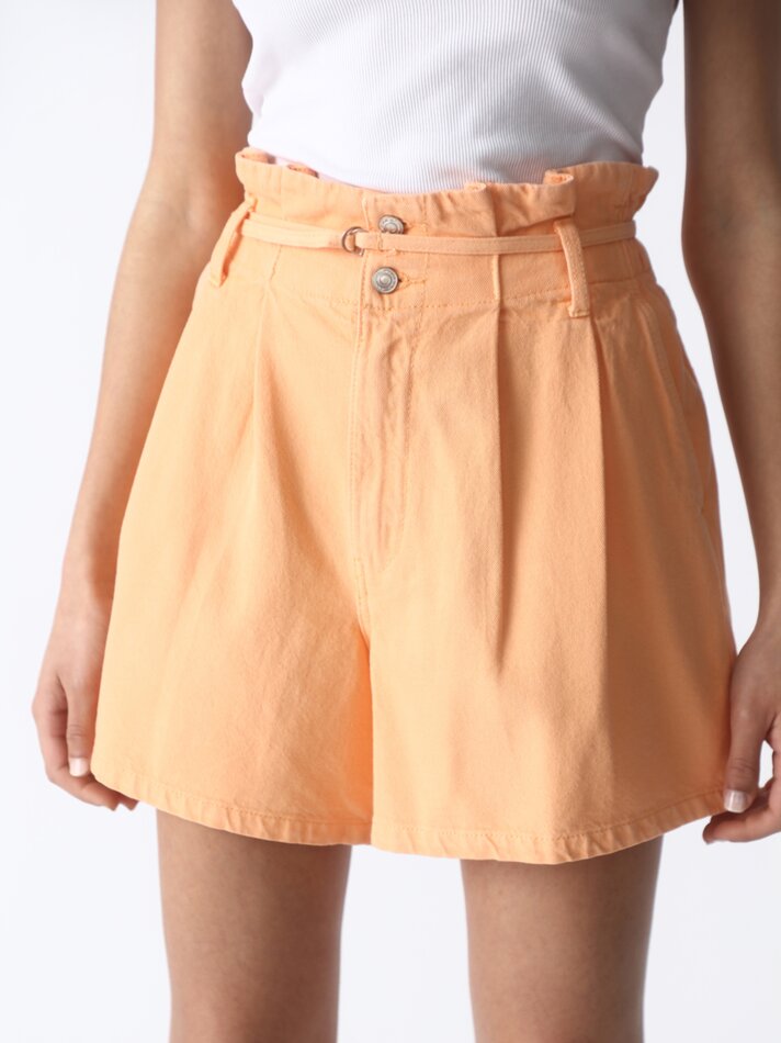 Shorts jeans folgados - Mandarim