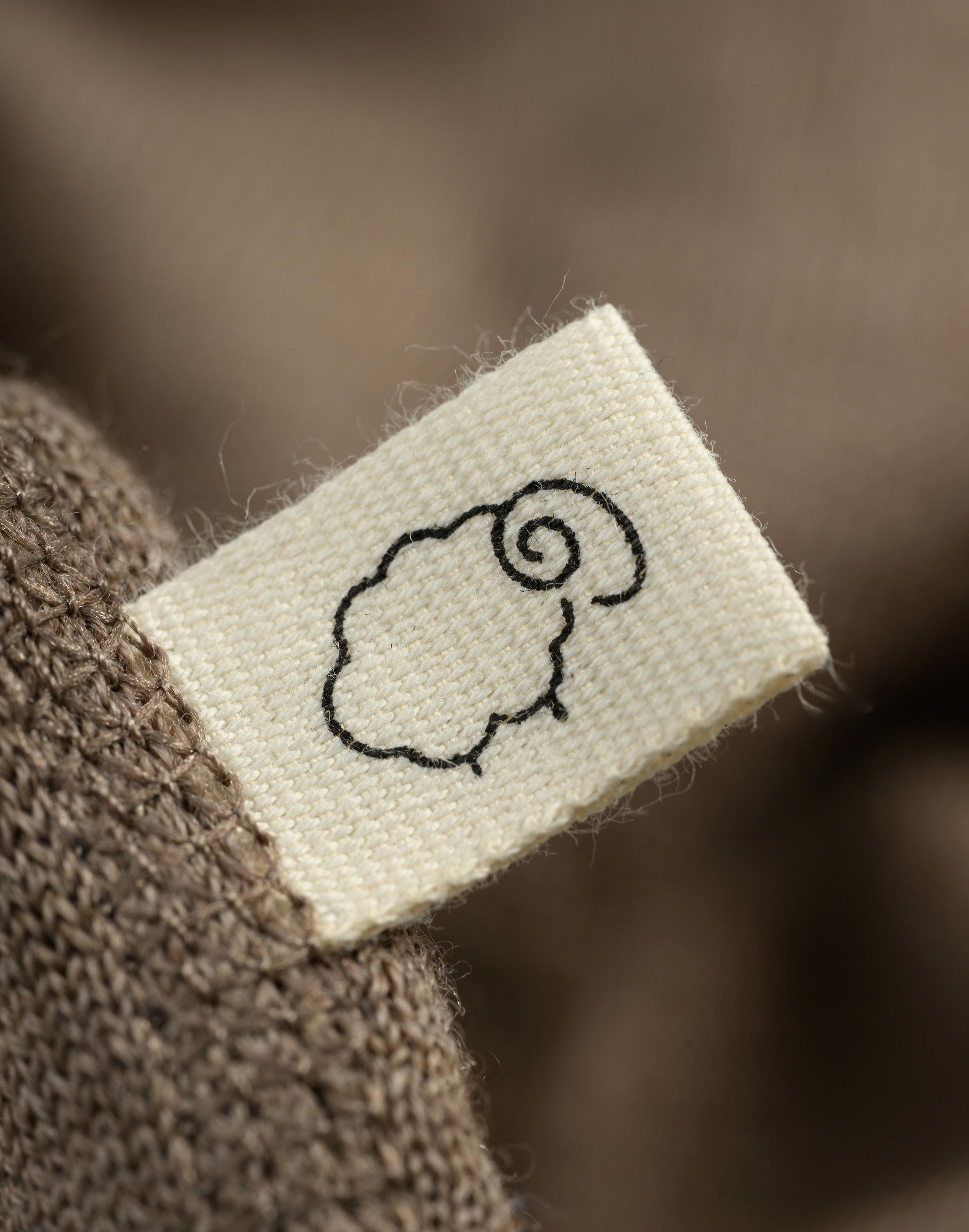 Trui van merinowollen terry voor baby's
