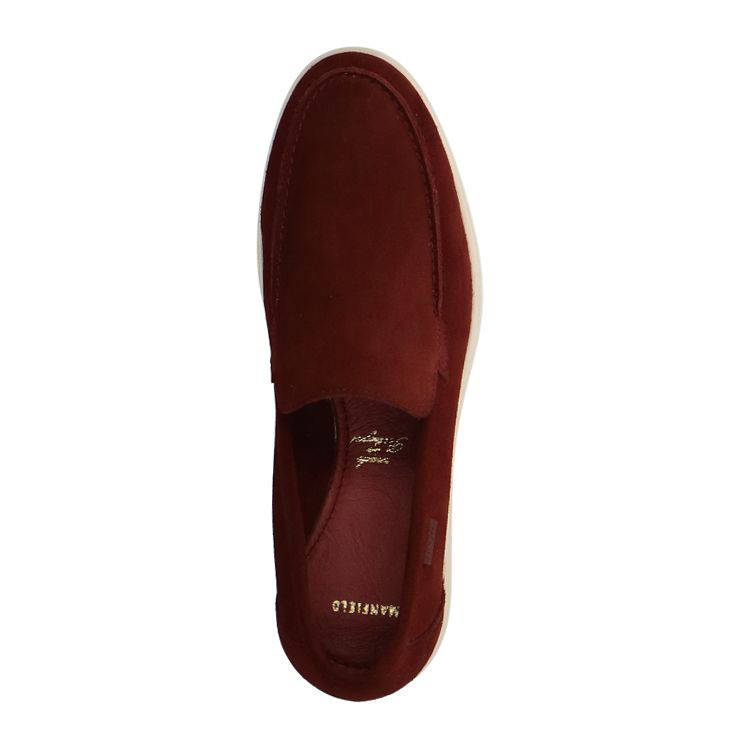 Manfield suède loafers bordeaux