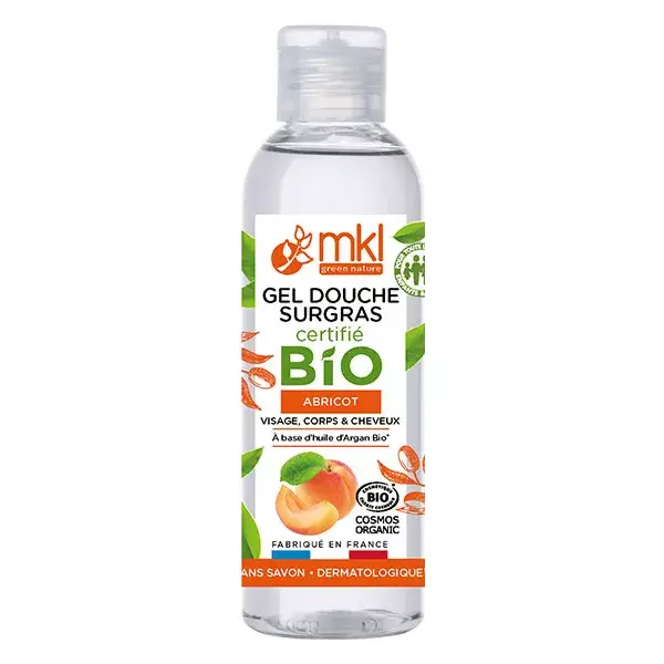 Gel de Banho Extra-Rico MKL Green Nature com Damasco Orgânico 100ml