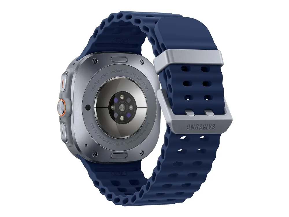 Samsung | Galaxy Watch Ultra (2025) - Titanium Blue (Navy Blue strap)