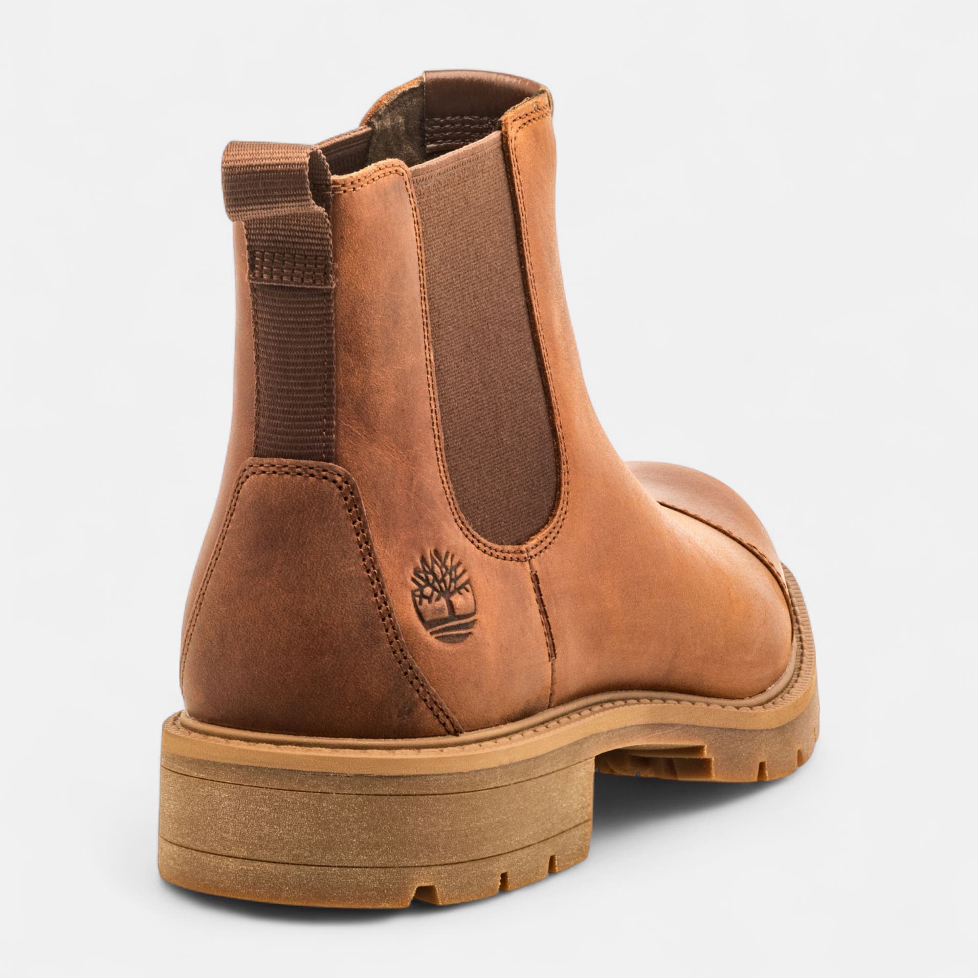 Boots chelsea Homme en cuir marron