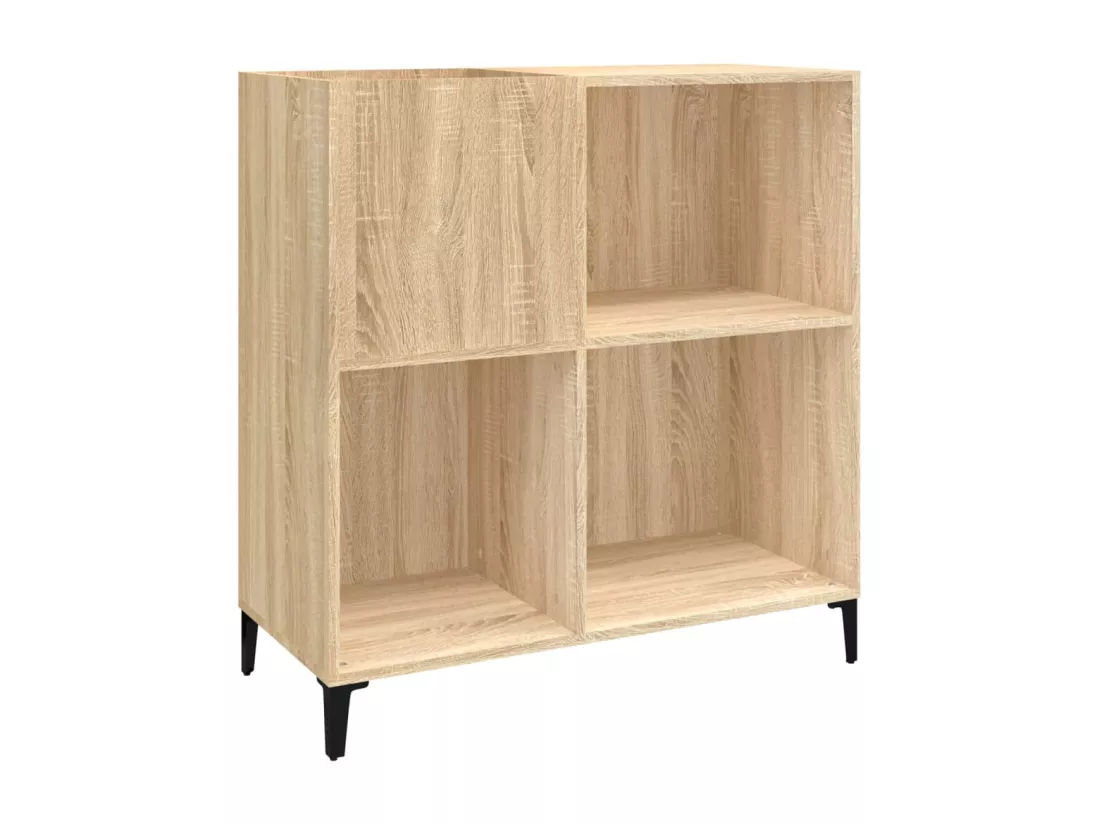 Armoire à disques chêne sonoma 84,5x38x89 cm bois d'ingénierie