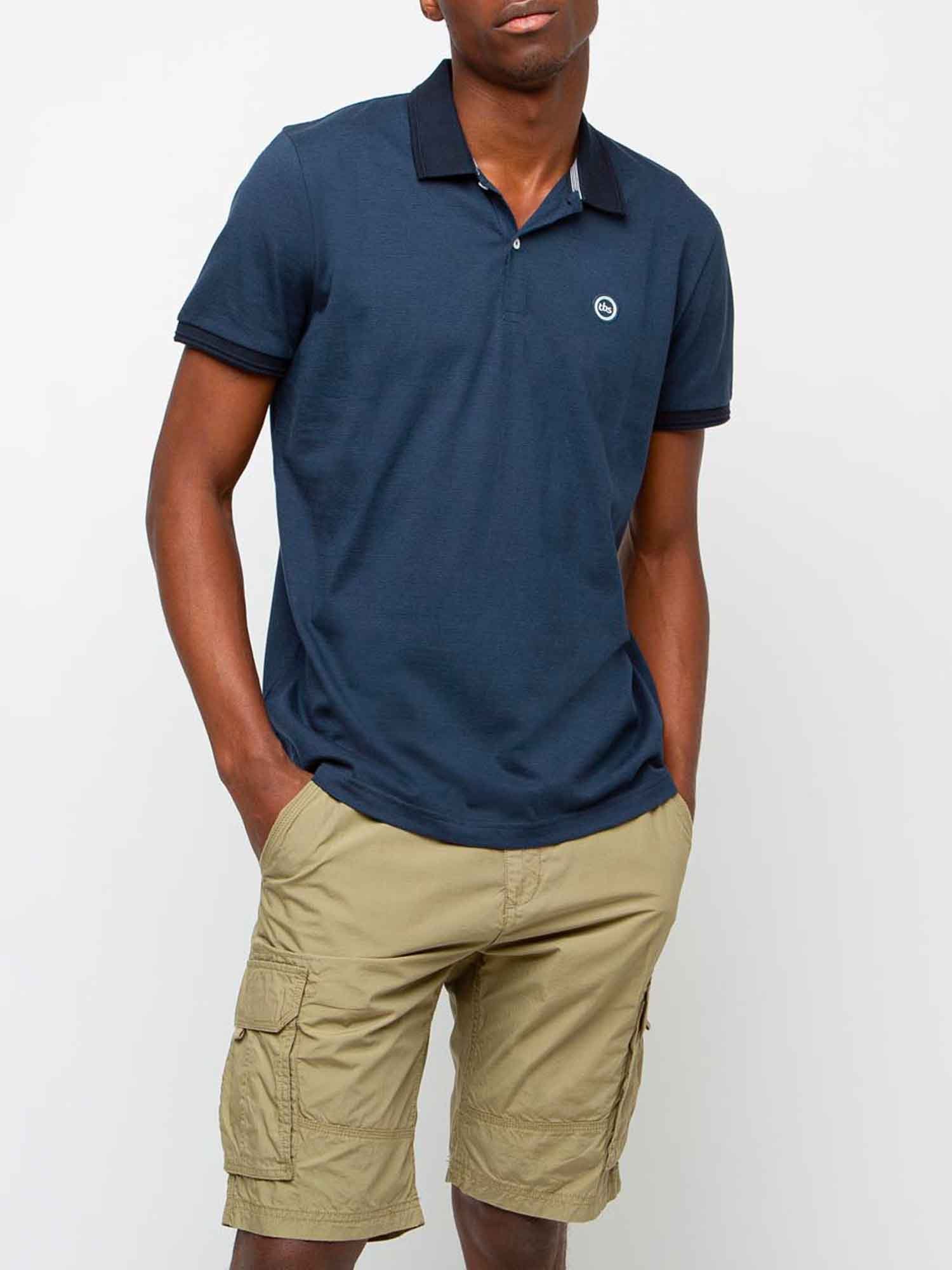 Polo Homme Coton Biologique Marine
