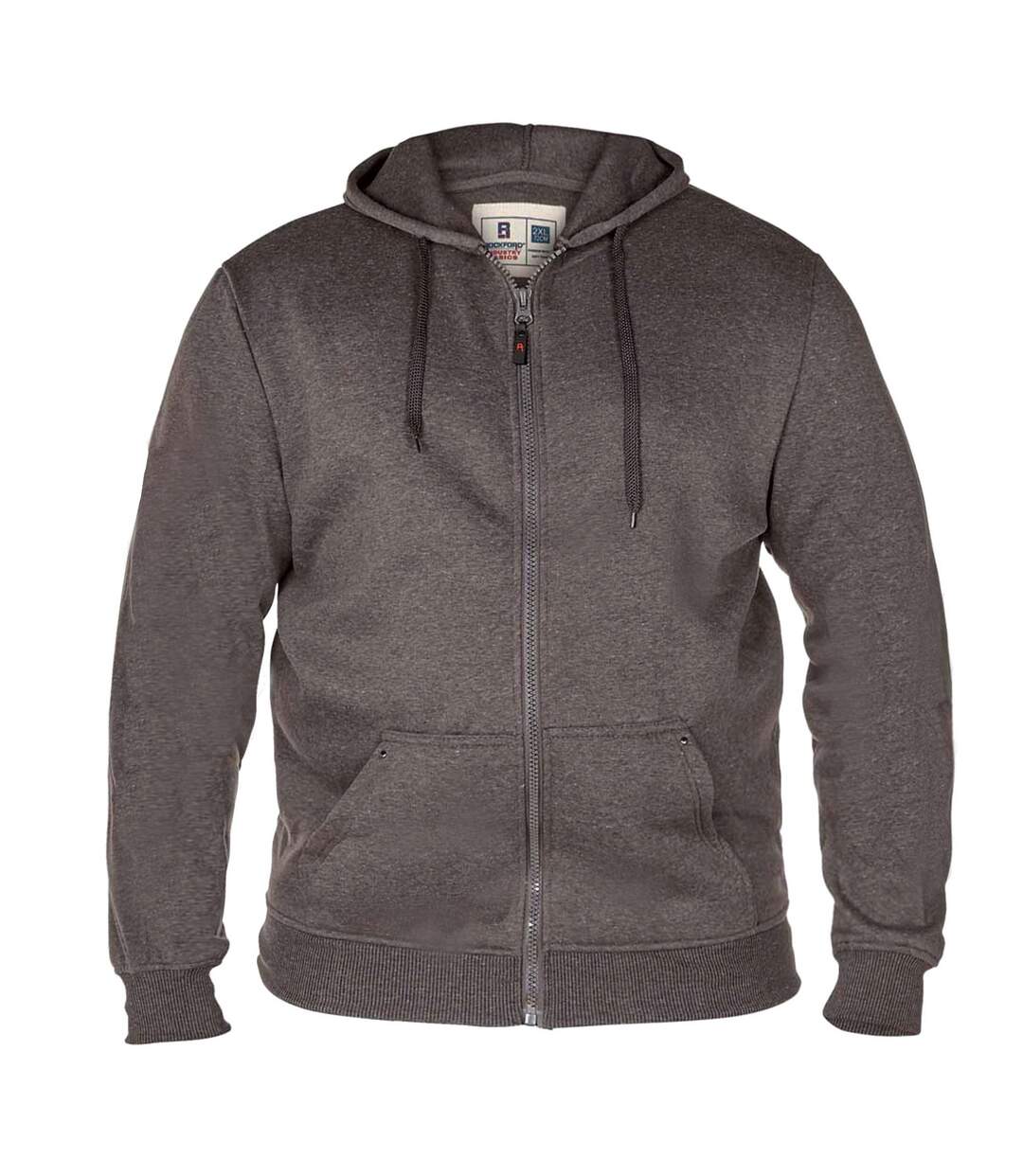Duke Rockford - Sweat à capuche zippé grande taille - Homme (Gris) - UTDC104
