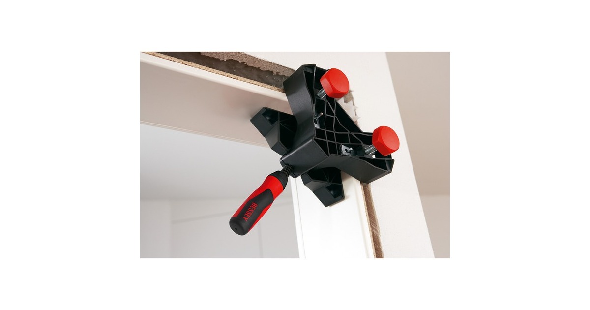 BESSEYHoek‑/kozijnuitlijnklem WTR lijmklem  (Zwart/rood)