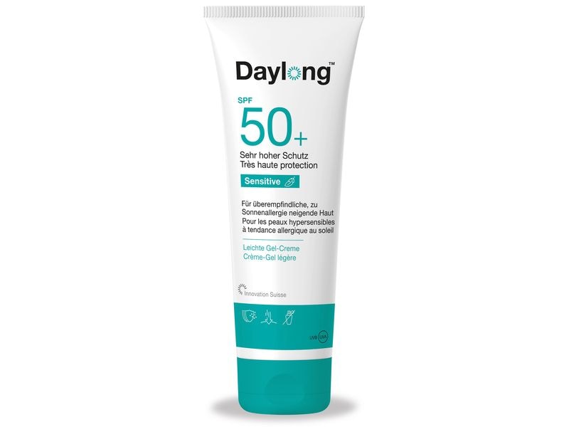 DAYLONG Sonnengel Sensitive Gel-Creme SPF 50  100 ml Sonnenschutz für empfindliche Haut