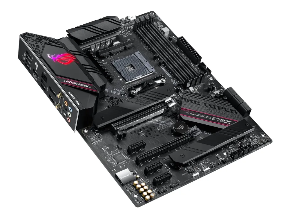 ASUS ROG STRIX B550-F GAMING WIFI II - Bundkort - ATX - Socket AM4 - AMD B550 Chipset - USB-C Gen2, USB 3.2 Gen 1, USB 3.2 Gen 2 - 2.5 Gigabit LAN, Wi-Fi 6, Bluetooth - onboard grafik (CPU påkrævet) - HD Audio (8-kanaler)