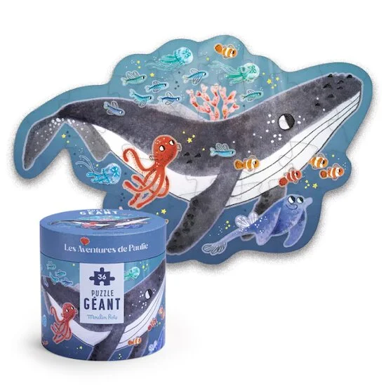 Les Aventures de Paulie Puzzle Géant Baleine   de               Moulin Roty