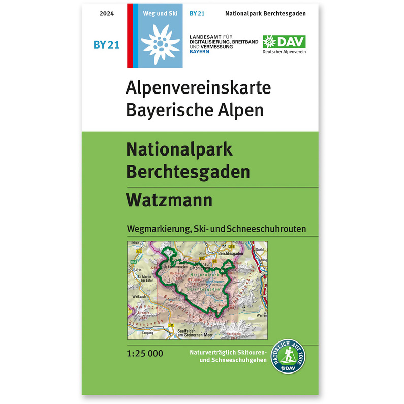 DAV AV-Karte BY 21 Nationalpark Berchtesgaden, Watzman