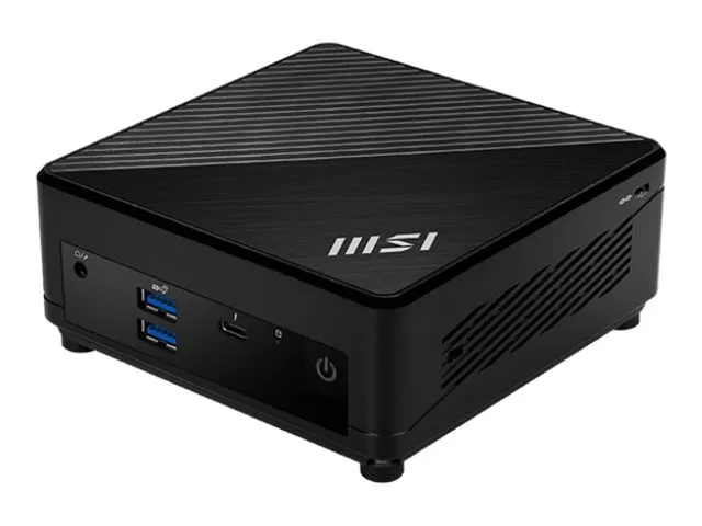 MSI Cubi 5 12M 004EU - Mini PC Core i3 1215U / op til 4.4 GHz - RAM 8 GB - SSD 256 GB - NVMe - UHD Graphics - Gigabit Ethernet, IEEE 802.11ax (Wi-Fi 6E), Bluetooth 5.3, 2.5 Gigabit Ethernet - Win 11 Pro - skærm: ingen - sort
